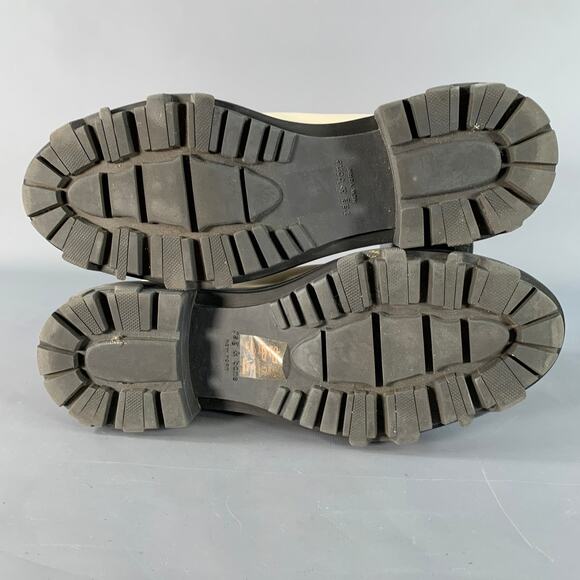 RAG & BONE Size 10 White Leather Pull On Ankle Boots - Picture 6 of 12